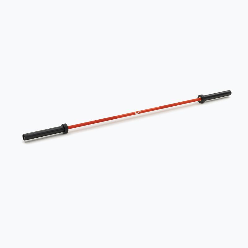 Gryf prosty Nike Strength Coated Premium Barbell orange swoosh 2