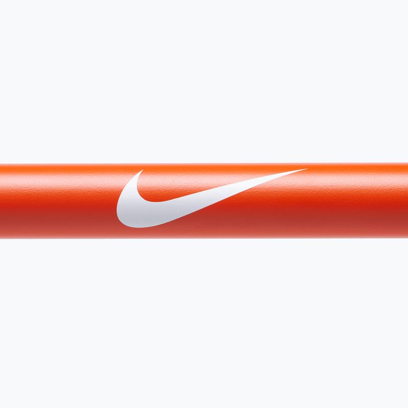 Gryf prosty Nike Strength Coated Premium Barbell orange swoosh 4