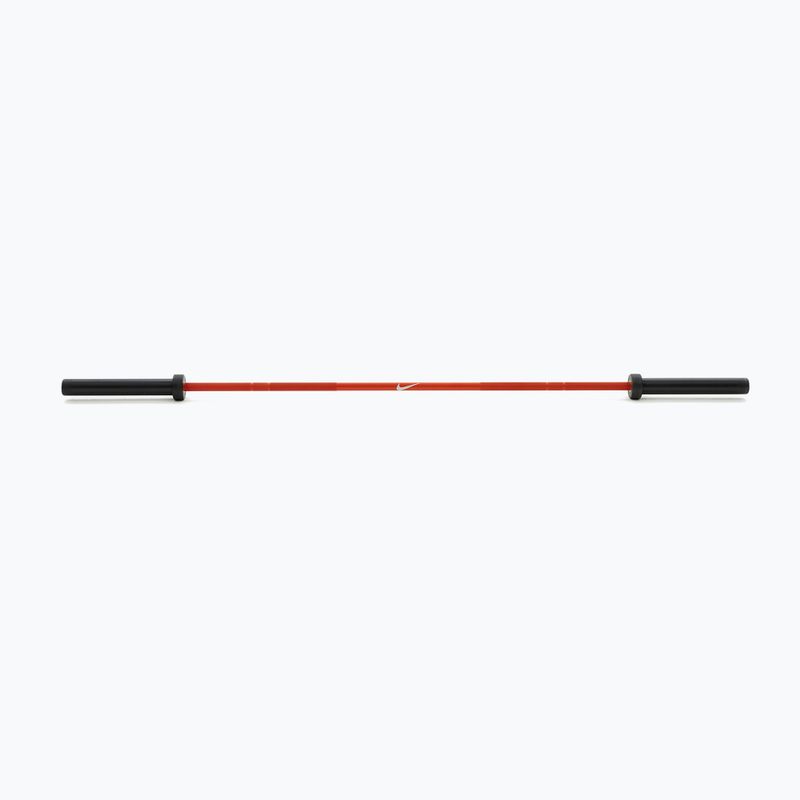Gryf prosty Nike Strength Coated Premium Barbell orange swoosh 2