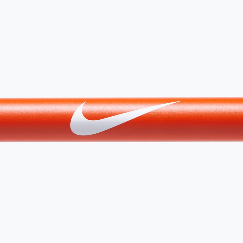 Gryf prosty Nike Strength Coated Premium Barbell orange swoosh 4