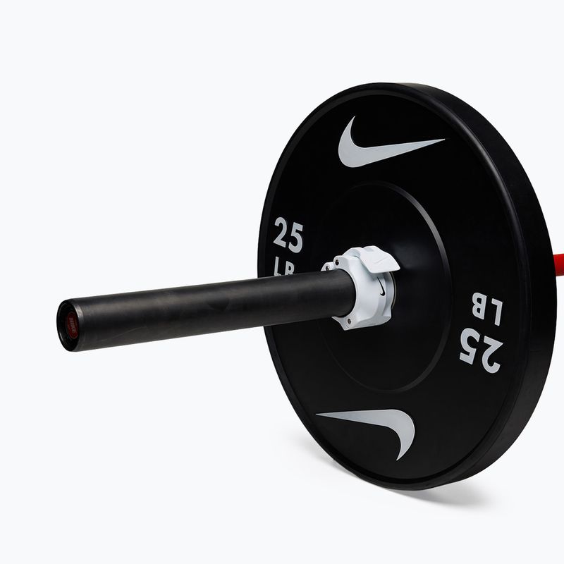 Zaciski do sztangi Nike Strength Barbell Collars 2 szt. white/black 9