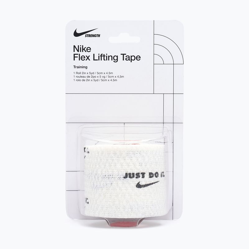 Bandaż elastyczny kohezyjny Nike Strenght Flex Lifting Tape white/black 5