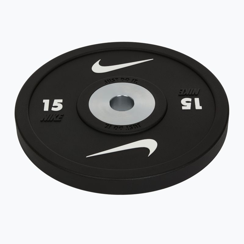 Obciążenie bumperowe Nike Strength Pro Urethane Bumper Plates 15 kg black