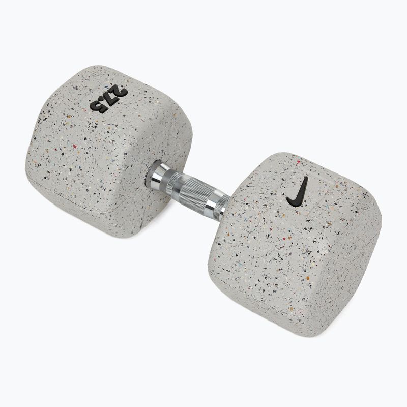 Hantel ogumowany Nike Strength Grind Dumbbell 27,5 kg wolf grey