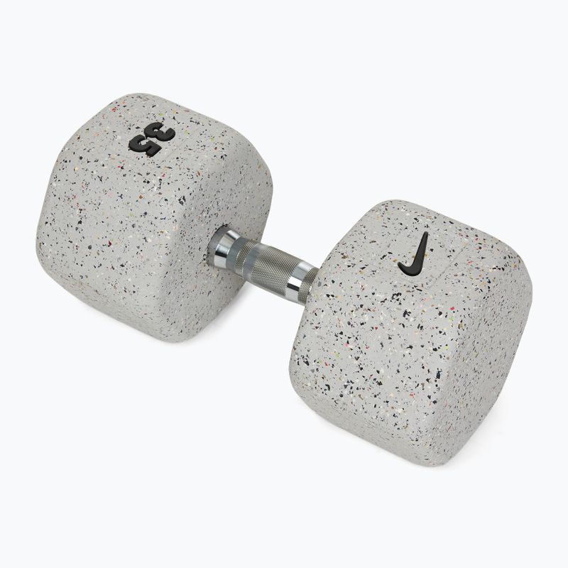 Hantel ogumowany Nike Strength Grind Dumbbell 35 kg wolf grey