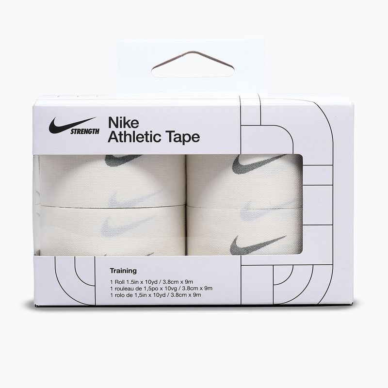 Bandaż elastyczny kohezyjny Nike Strenght Athletic Tape 4 szt. white/grey