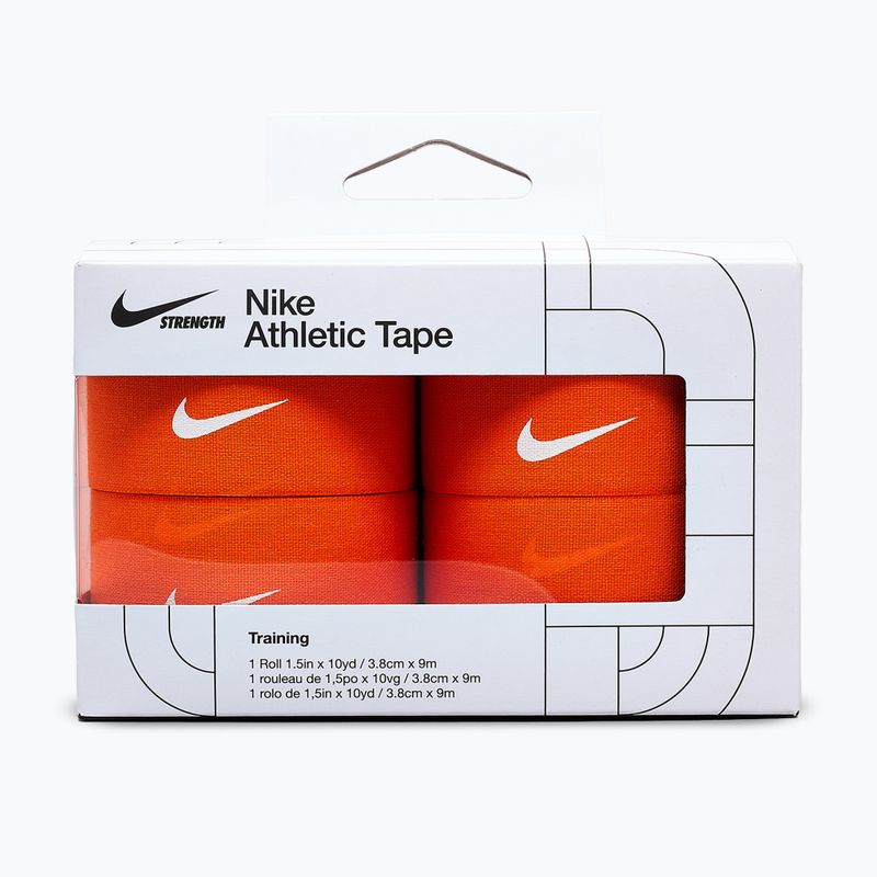 Bandaż elastyczny kohezyjny Nike Strenght Athletic Tape 4 szt. orange/white