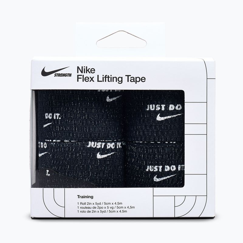 Bandaż elastyczny kohezyjny Nike Strenght Flex Lifting Tape 4 szt. black/white 2