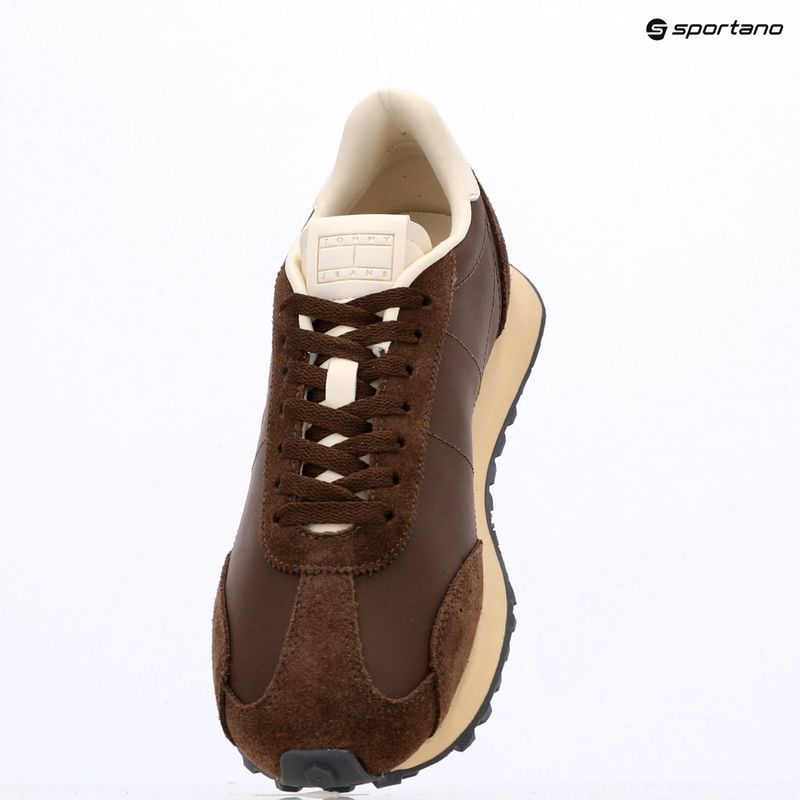 Buty męskie Tommy Jeans Retro Runner Archive Mix legacy brown 9
