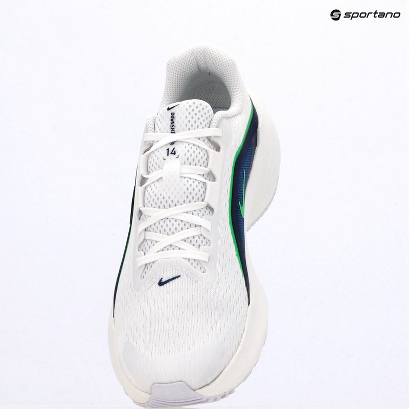Buty do biegania męskie Nike Downshifter 14 white/midnight navy/green spark 9