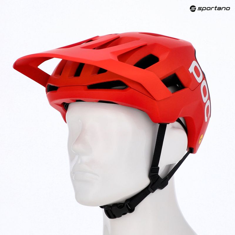 Kask rowerowy POC Kortal Race MIPS prismane red matt/uranium black matt 6