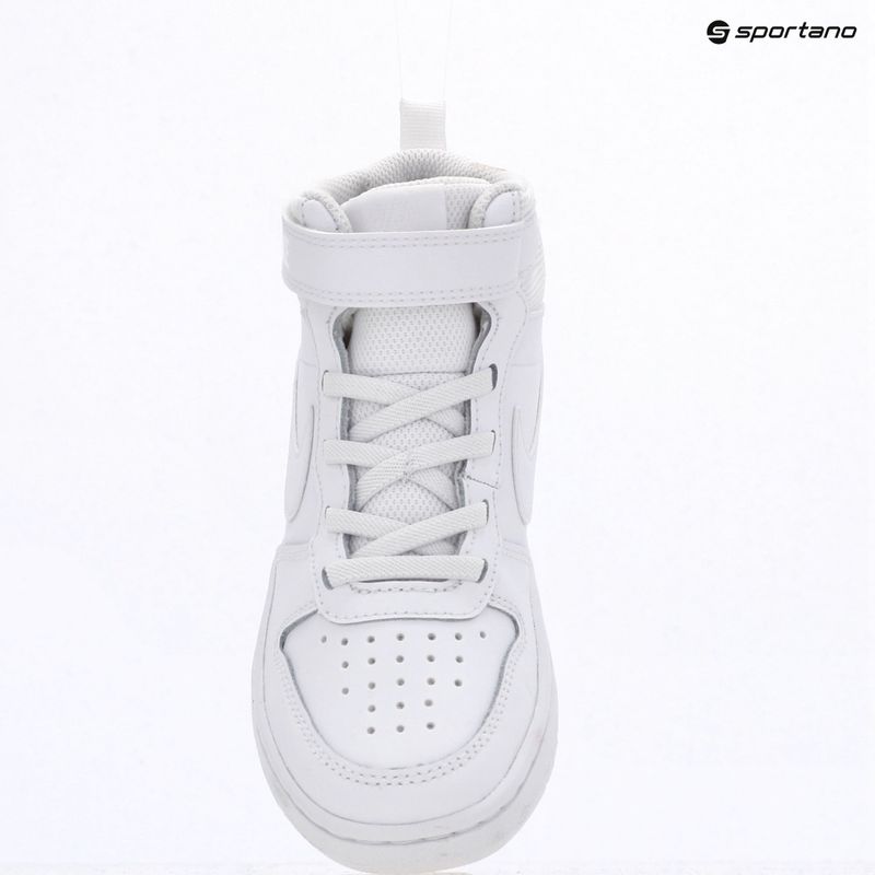 Buty dziecięce Nike Court Borough Mid 2 white/white/white 9