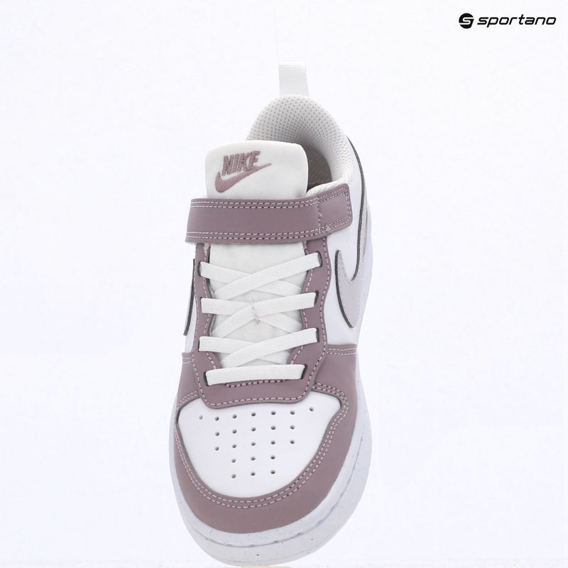 Buty dziecięce Nike Court Borough Low Recraft white/plum fog/white/venice 9
