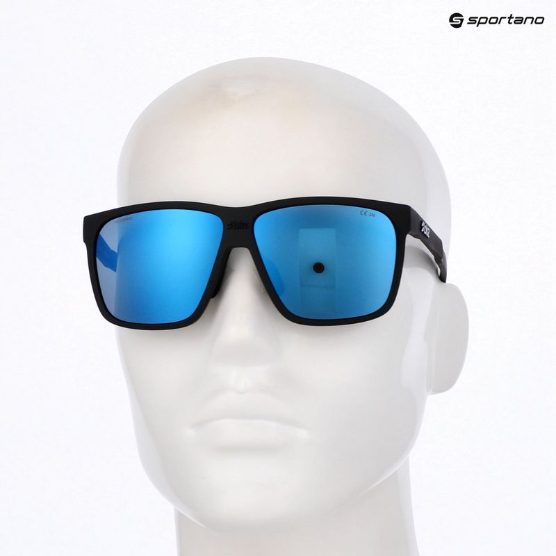 Okulary przeciwsłoneczne Bliz A001 matte black/grey blue multi 7