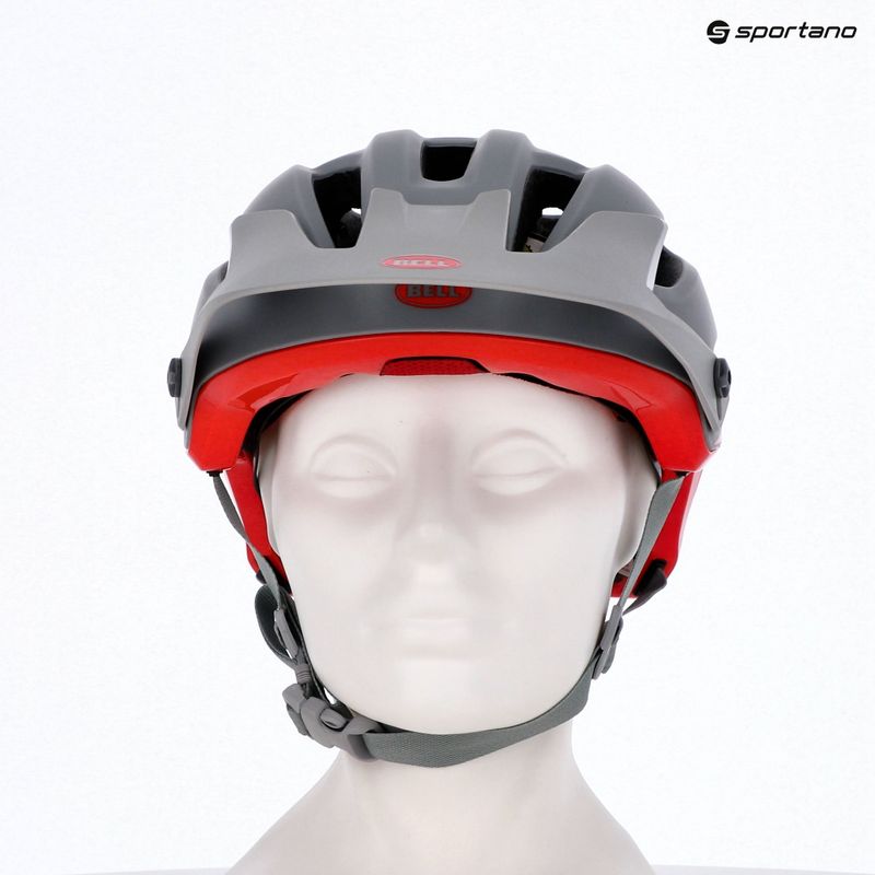 Kask rowerowy Bell 4Forty Integrated MIPS matte gloss gray/crimson 15