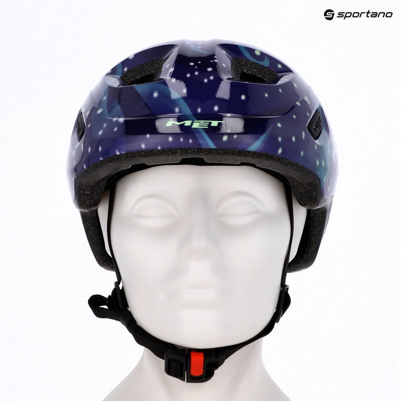 Kask rowerowy dziecięcy MET Hooray space glow in the dark 7