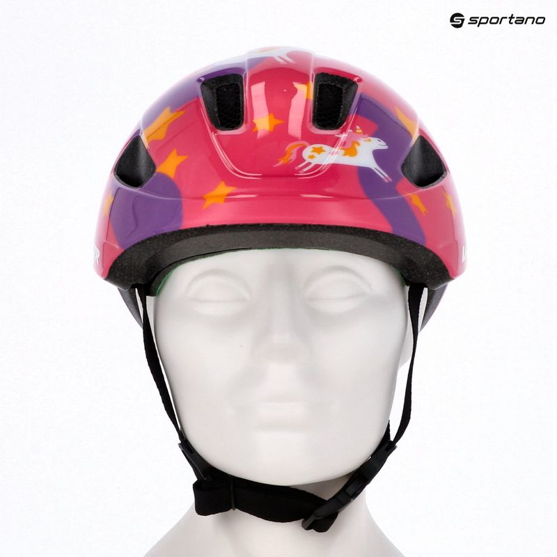 Kask rowerowy dziecięcy Lazer Pnut 2.0 KinetiCore purple pony 8