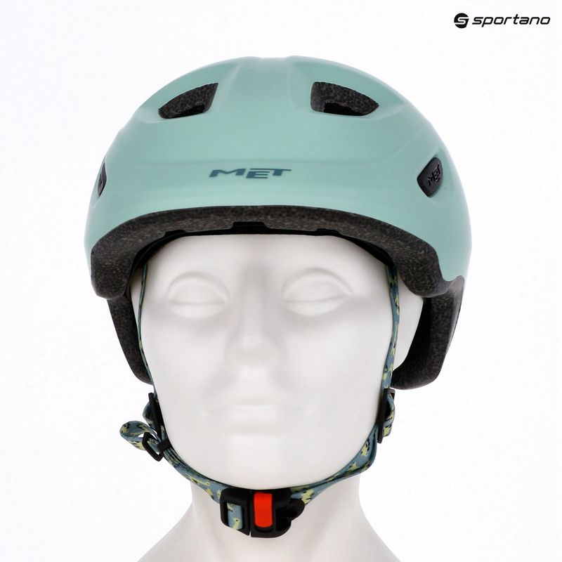 Kask rowerowy dziecięcy MET Hooray dusted green matt 7
