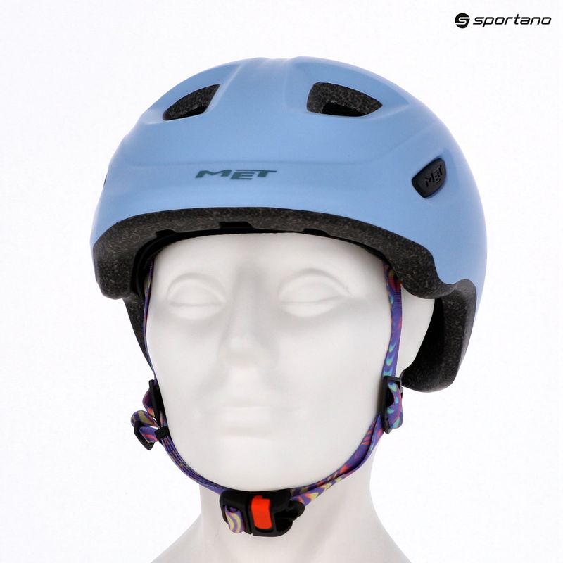 Kask rowerowy dziecięcy MET Hooray lilac matt 9