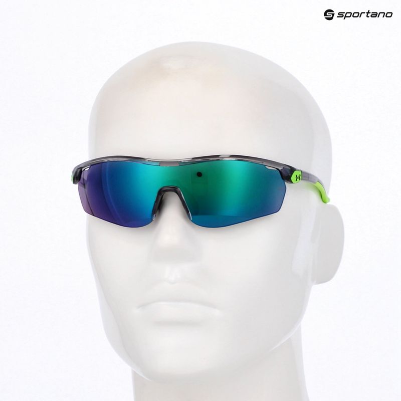Okulary przeciwsłoneczne dziecięce Under Armour 7001/S S3 grey/green multilayer 10