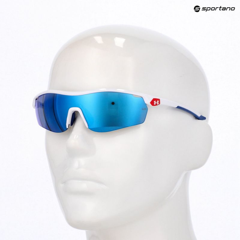 Okulary przeciwsłoneczne dziecięce Under Armour 7001/S S3 matte white/blue multilayer oleophobic 10