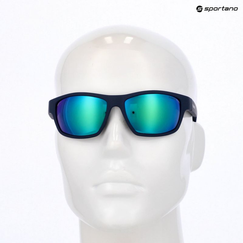 Okulary przeciwsłoneczne Polaroid PLD 7037/S matt blue/greygreen mirror polarized 8