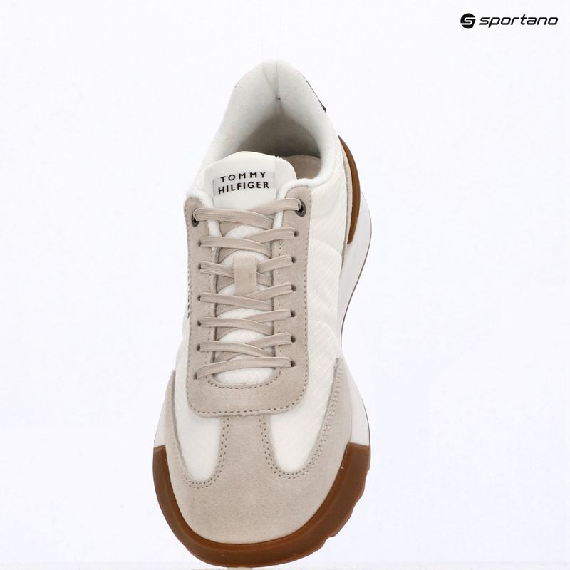 Buty męskie Tommy Hilfiger Retro Runner Mesh Suede Mix classic stone 9