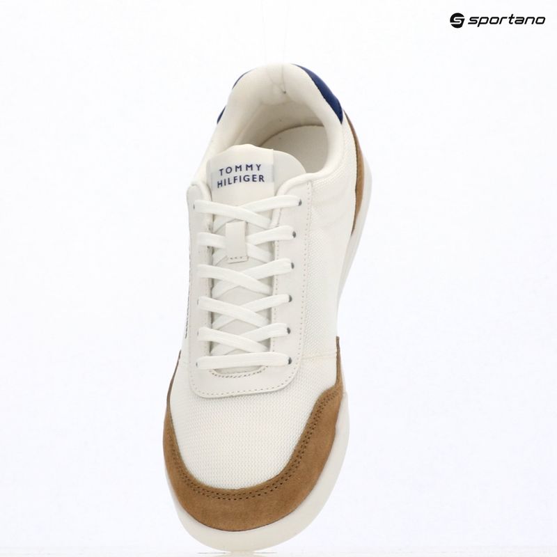 Buty męskie Tommy Hilfiger Low Pro Cupsole Nylon Suede Mix ecru 9