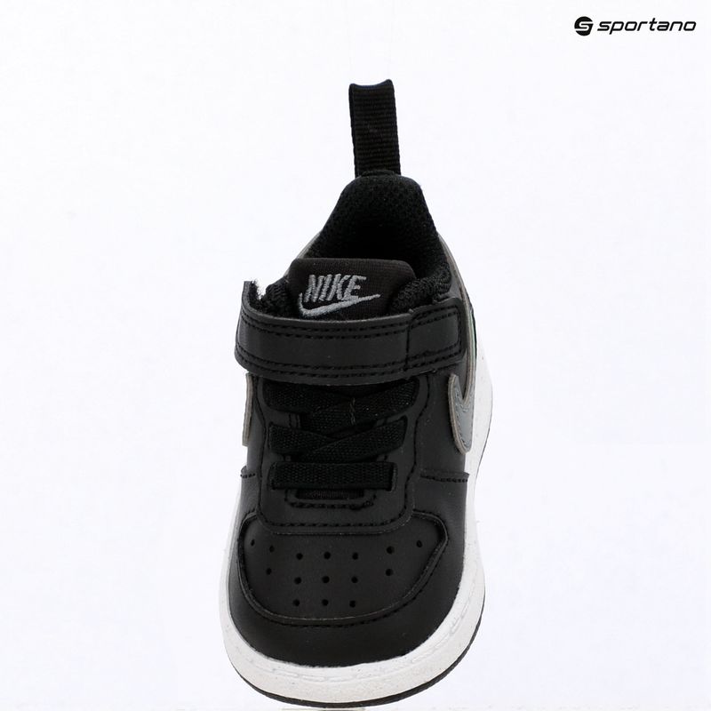 Buty dziecięce Nike Court Borough Low black/smoke grey/white/illusion green 7