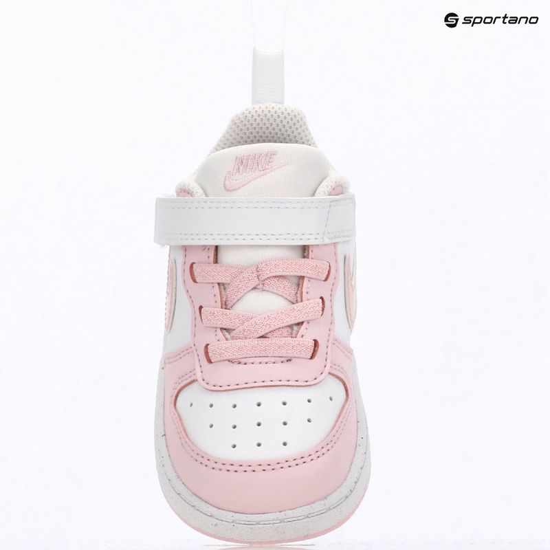 Buty dziecięce Nike Court Borough Low Recraft white/pink foam 8