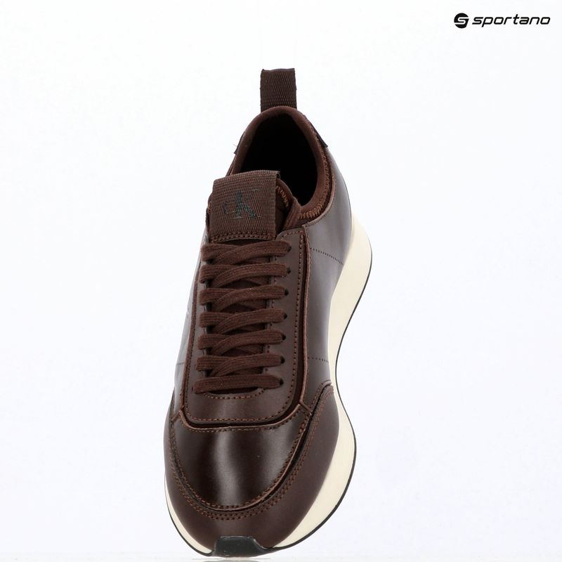 Buty damskie Calvin Klein HW0HW03118 Retro Runner Sock PANL Leather Neo bordeaux 9