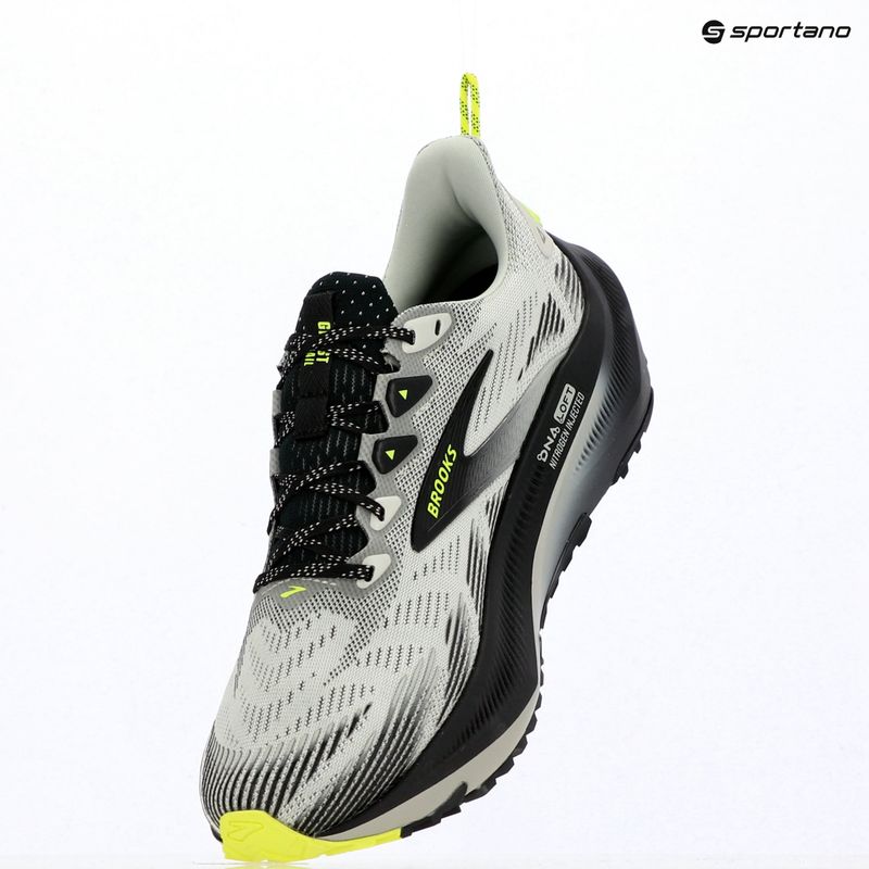 Buty do biegania męskie Brooks Ghost Trail grey/black/nightlife 7