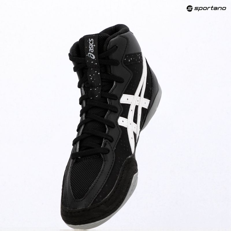 Buty zapaśnicze dziecięce ASICS Matflex 8 GS black/white 6