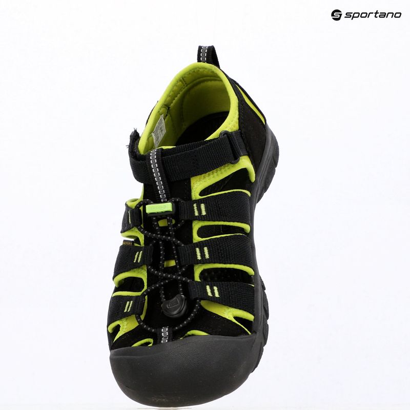 Sandały dziecięce KEEN Newport H2 black/lime green 7