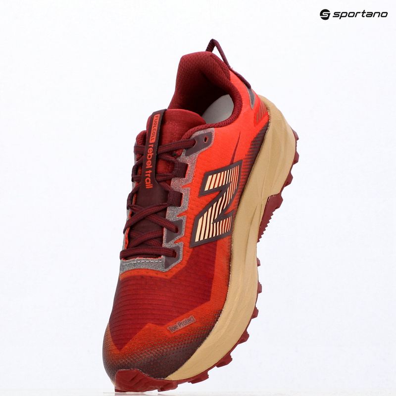 Buty do biegania męskie New Balance Rebel Trail V1 maple/neo flame 12