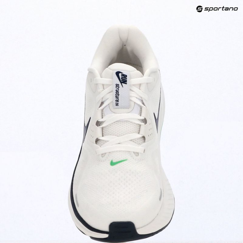 Buty do biegania męskie Nike Structure 26 white/green spark/midnight navy 6