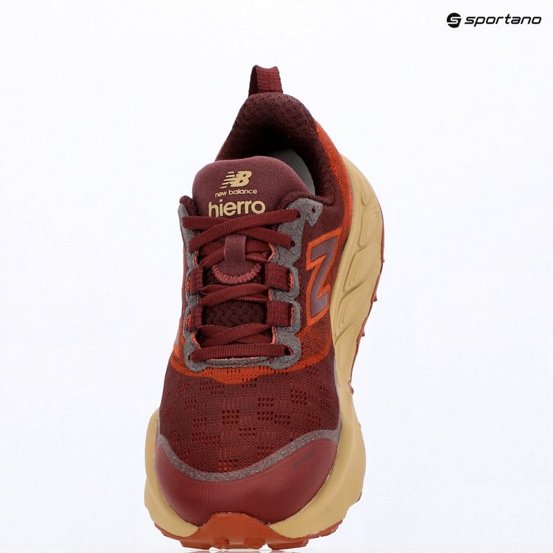 Buty do biegania męskie New Balance Fresh Foam X Hierro V9 mulled wine/neo flame 14