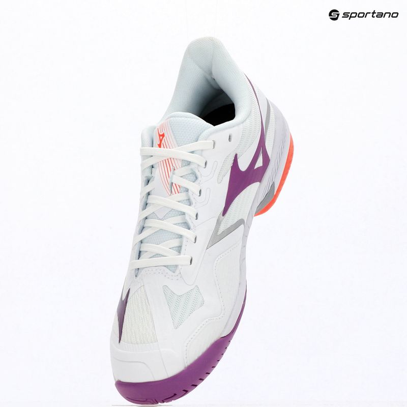 Buty do tenisa damskie Mizuno Wave Exceed Court AC white/dahlia/lava orange 9