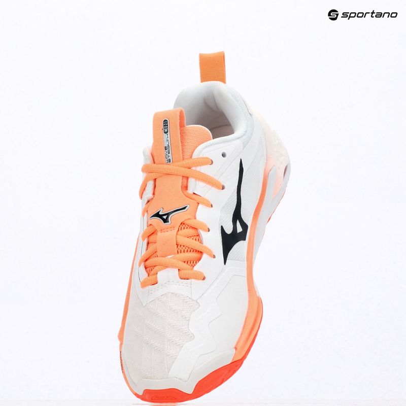 Buty do piłki ręcznej Mizuno Wave Stealth Neo 2.1 white/black/flamingo coral 14