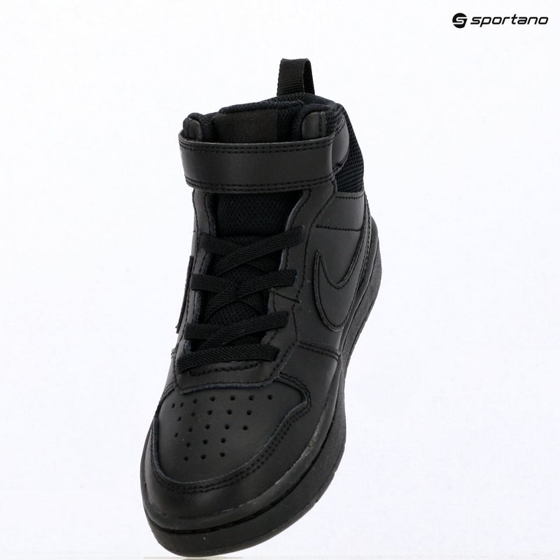 Buty dziecięce Nike Court Borough Mid 2 black/black/black 6
