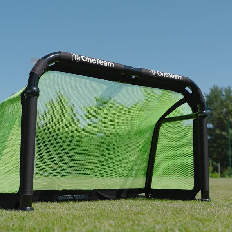 Bramka do piłki nożnej OneTeam Swiftgoal 120 x 70 cm czarny/zielony 13