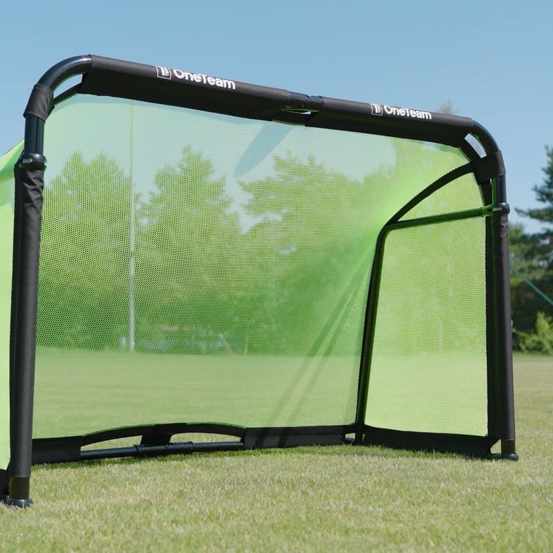 Bramka do piłki nożnej OneTeam SWIFTGOAL 180 x 120 cm składana czarny/zielony 13