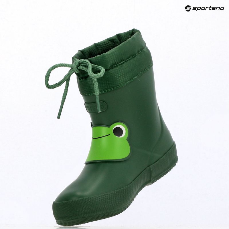 Kalosze dziecięce Viking Alv Indie Print green 16