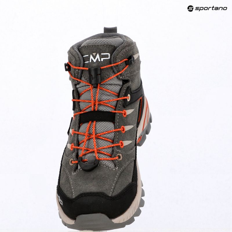 Buty trekkingowe dziecięce CMP Rigel 2.0 Mid Waterproof grey/brick 9