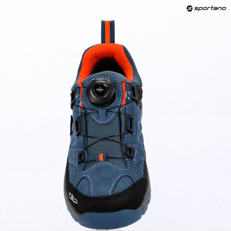 Buty trekkingowe dziecięce CMP Kiruna Low FitGo Waterproof bluestone/arancio 9