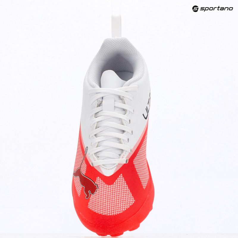 Buty piłkarskie dziecięce PUMA Ultra 7 Play TT Jr ultra red/puma black/puma white 9
