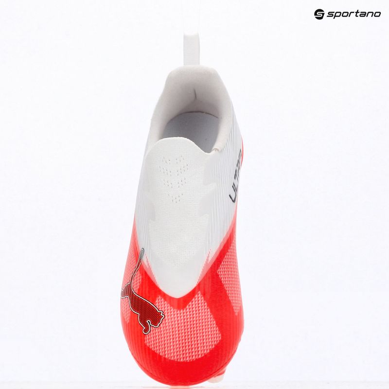 Buty piłkarskie dziecięce PUMA Ultra 7 Match LL FG/AG Jr ultra red/puma black/puma white 9