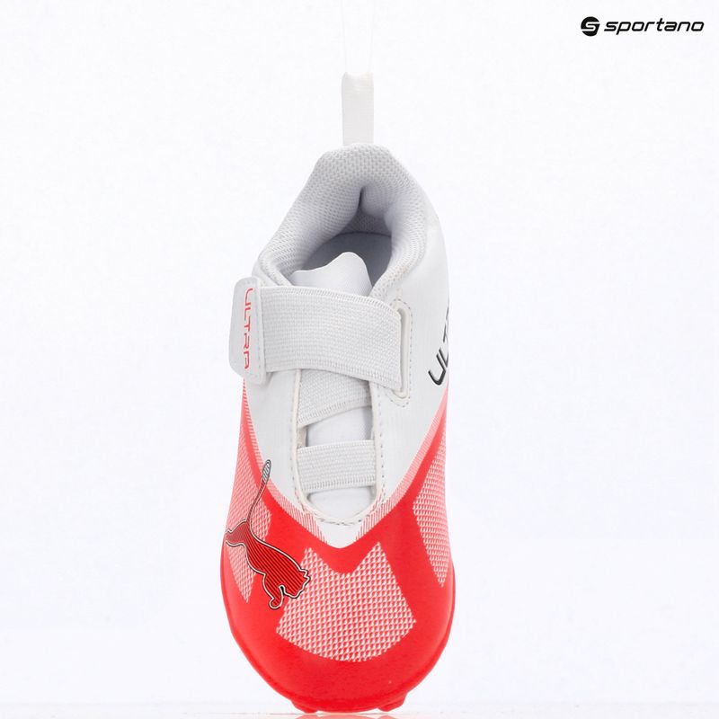 Buty piłkarskie dziecięce PUMA Ultra 7 Play V FG/AG RB Jr ultra red/puma black/puma white 9