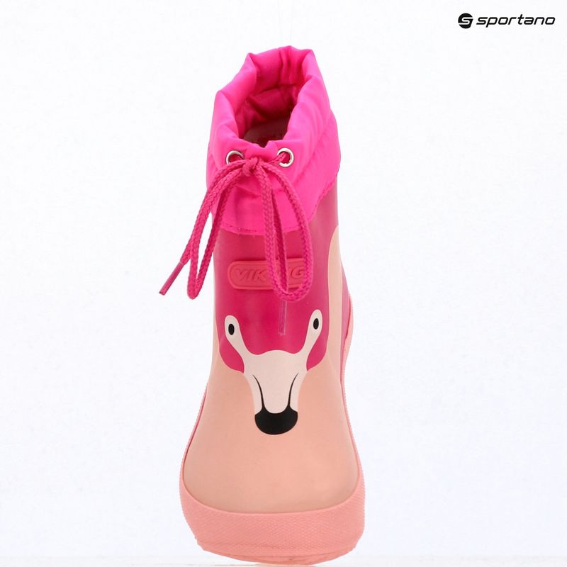 Kalosze dziecięce Viking Alv Barefoot Paw Print light pink/magenta 9