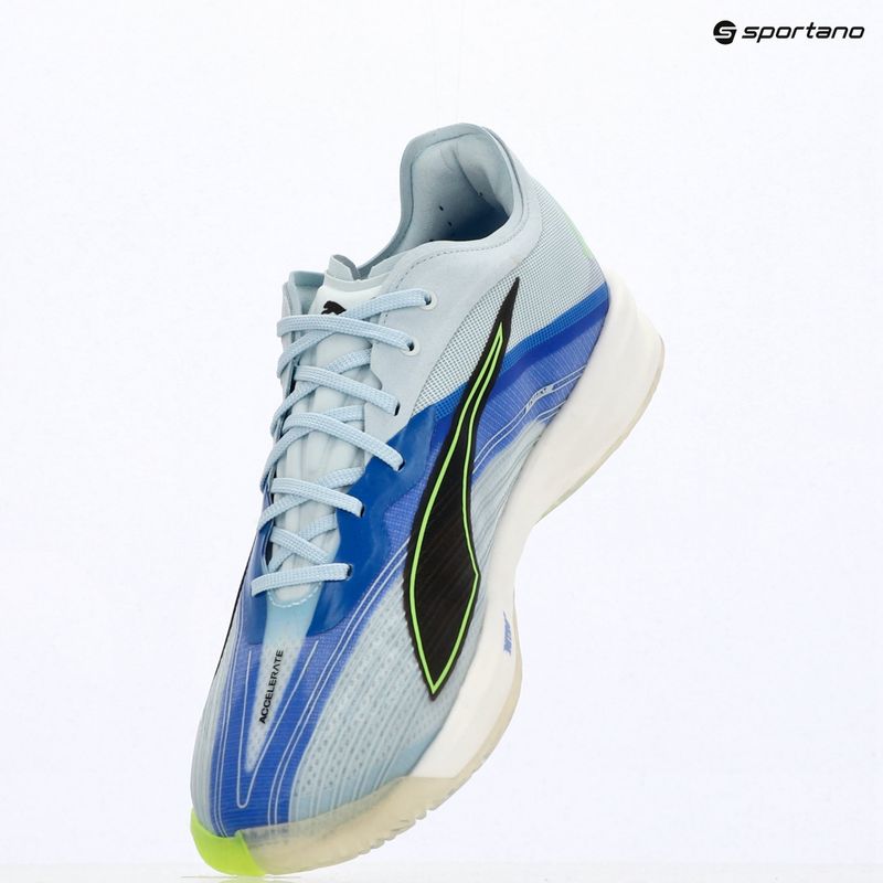 Buty do piłki ręcznej PUMA Accelerate Nitro SQD 5 aqua glow/puma black/green glare/royal sapphire 9